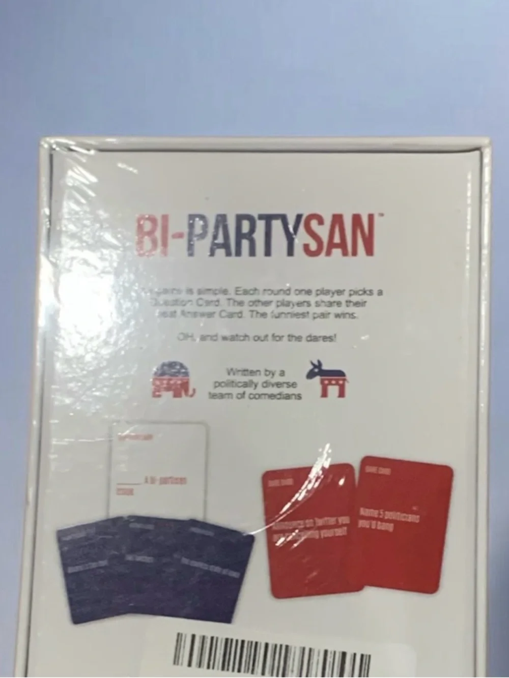 BI-PARTYSAN Party Card Game - Red, White & Blue